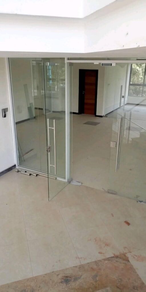 Frameless Glass partition in Nairobi